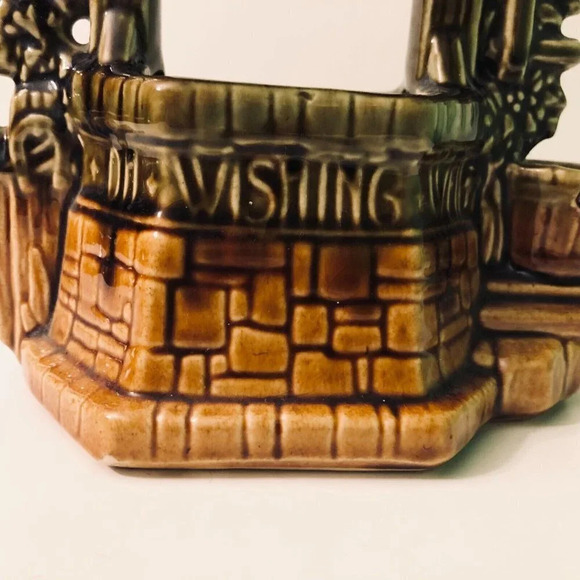 Vintage Mccoy Art Pottery Wishing Well  Planter USA - Picture 7 of 16